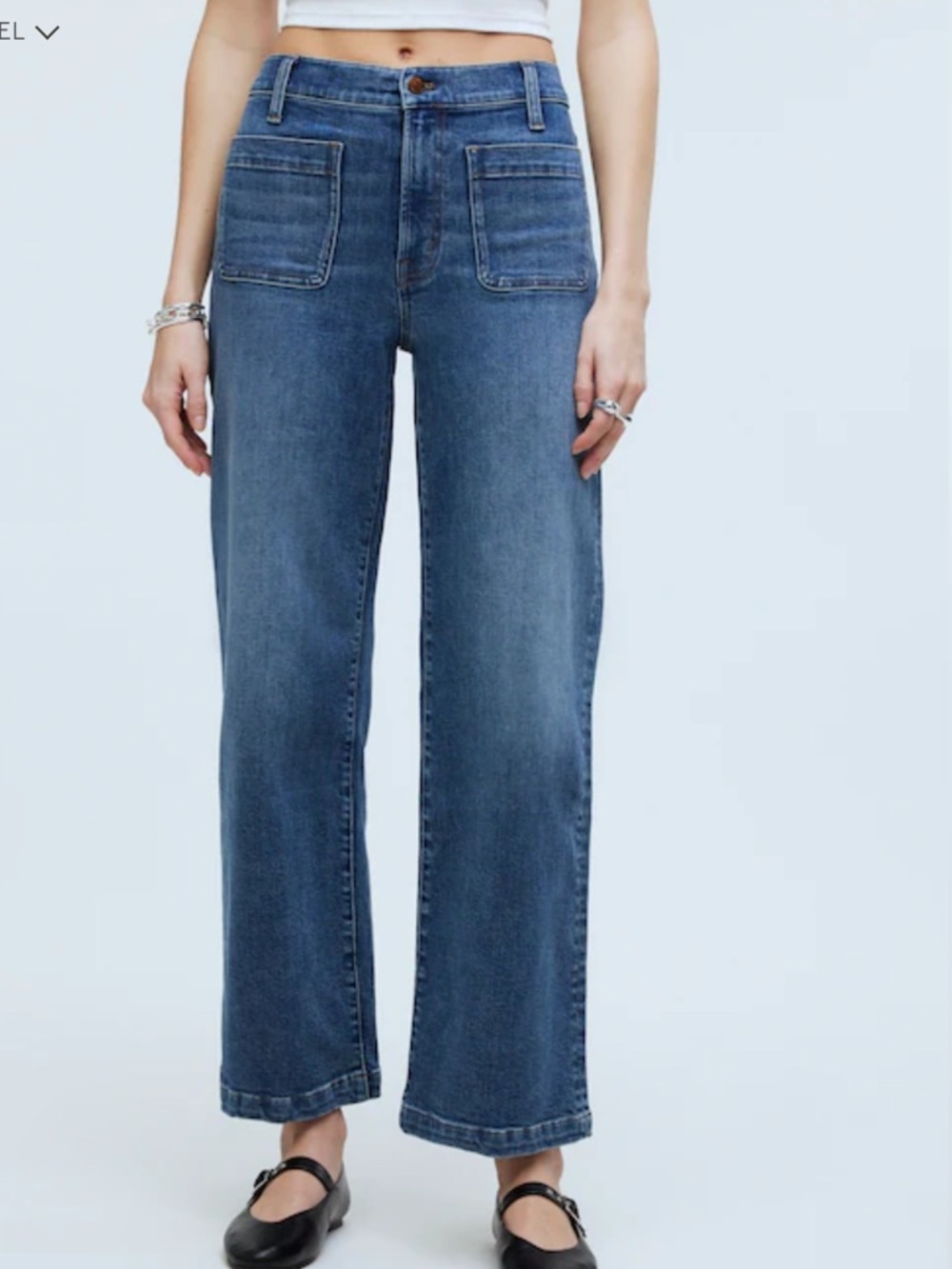 Madewell The Perfect Vintage Wide-Leg
Crop Jean
